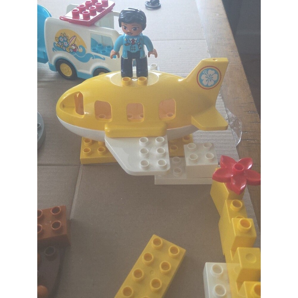 Lego Duplo Airplane Panda Animal Surf  Van Train People Kids Giraffe Lot Of 150